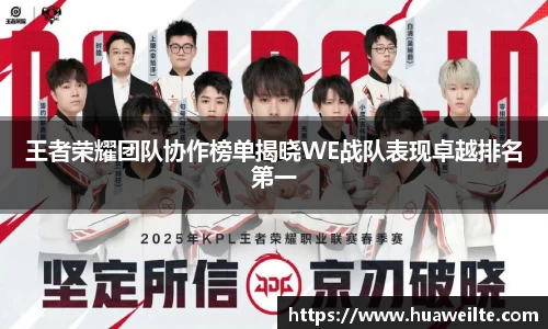 王者荣耀团队协作榜单揭晓WE战队表现卓越排名第一